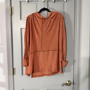 Free People We The Free Rust Cowl Neck Sweater thumbnail 2