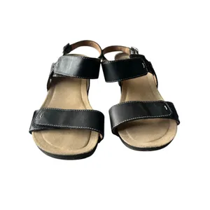 Clark’s black leather comfort sandals size 7M thumbnail 2