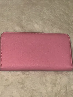 Steve Madden Wallet bubble gum Pink silver Zipper wallet Wristlet cardholder thumbnail 6