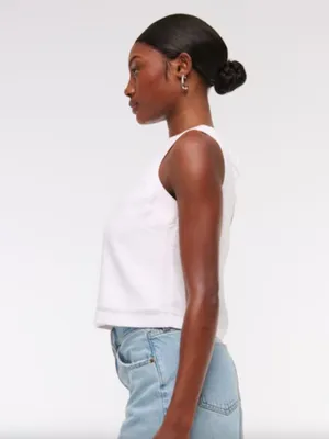 Abercrombie & Fitch White Linen Shell XL NEW thumbnail 3
