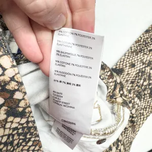 Free People We The Free Snakeskin Skinny Jeans Womens Size 28 Brown Animal Print thumbnail 8