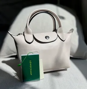 Longchamp Le Pliage small White leather bag thumbnail 1