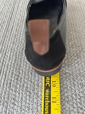 Dr. Scholl's Black Patent and Suede Platform Loafers Sz 7 thumbnail 6