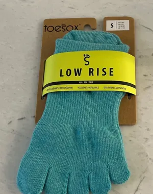 ToeSox Turquoise Low Rise Toe Socks Blue thumbnail 1