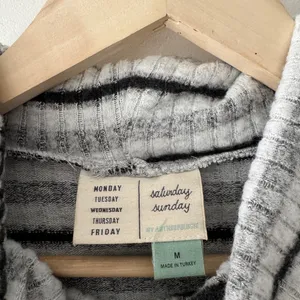 Anthropologie Saturday Sunday‎ Striped Pippa Hacci Turtleneck Sweater Top thumbnail 5