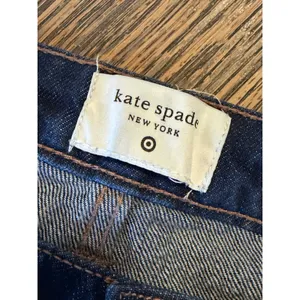 Kate Spade New‎ York Target 4 Dark Wash Wide Leg Cuffed Jeans 100% thumbnail 3