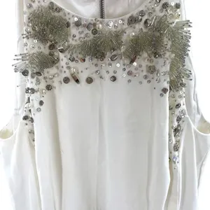 French Connection Size 8 Beaded White Mini Dress‎ Graduation Party Bridal NWT thumbnail 4