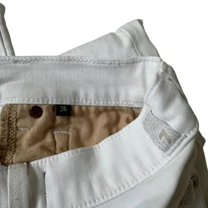 7 For All Mankind White The High Waist Ankle Skinny Jeans Women Size 26 | 72-10 thumbnail 4