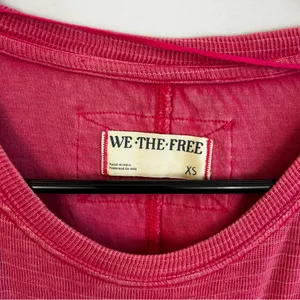 We the Free People Soul Sing Oversized Pink Long Sleeve Tee/Top Size XS thumbnail 6