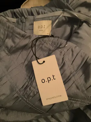 O.p.t. Few Moda Blue Size 2 ADA Pleated Strapless Midi Dress thumbnail 14