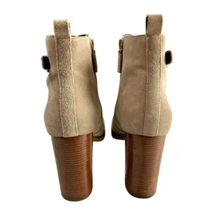 Cole Haan Harrington Grand Riding Suede Bootie Taupe Tan Size 11 Fall Classic thumbnail 2