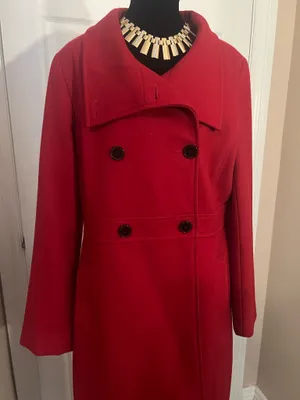 Red fall coat thumbnail 2