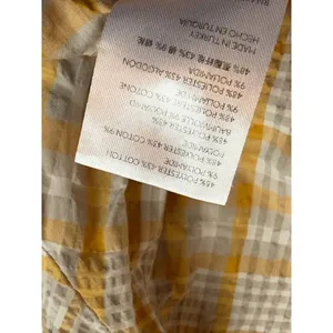EUC Womens Maeve Anthropologie Square Neck Plaid Blouse puff‎ sleeve size M thumbnail 10