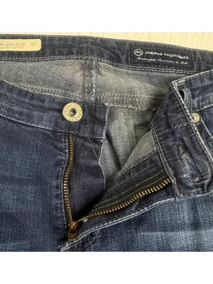 Women's Adriano Goldschmied The Angelina Petite Boot Cut Denim Jeans Size 32R thumbnail 9