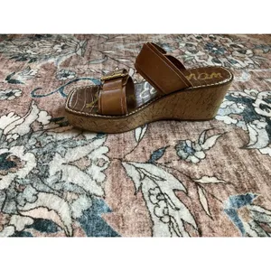 Sam Edelman Womens Slip On Buckle Platform Platform Sandals Size 9 GUC thumbnail 6