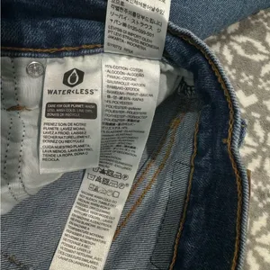Levi's Wedgie Straight Button Fly‎ In Blue Size 28 thumbnail 6