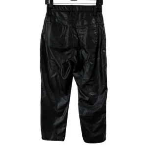 Abercrombie The Ankle Straight Ultra High Rise Vegan Leather Pants Womens 27 4s‎ thumbnail 2