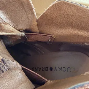 Lucky Brand Suede Wedge Ankle Booties LK- YONIANA‎ Chipmunk Brown 5.5M Capsule thumbnail 7