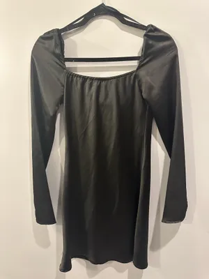 Princess Polly Star Mini Satin Long Sleeve Dress thumbnail 7
