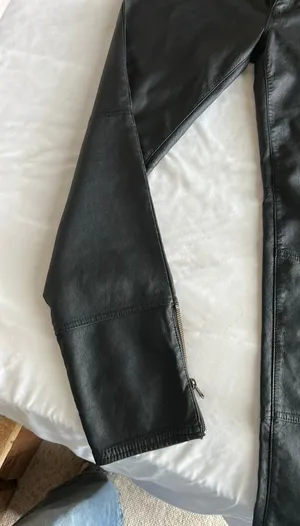 Free people low rise leather like pants thumbnail 1