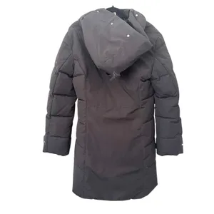 ZARA Long Puffer Winter Parka Hooded Black‎ Small thumbnail 5