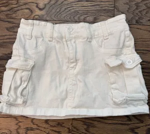 SheIn Women's White Cargo Pocket skirt size US 4. thumbnail 1