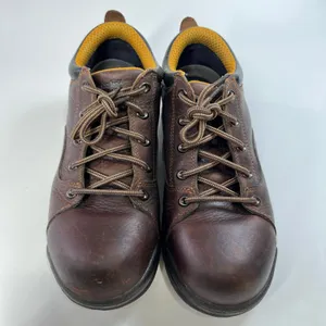 Timberland PRO Women's Steel Toe Work‎ Shoes Brown Leather EH Safety Size 9.5M thumbnail 3