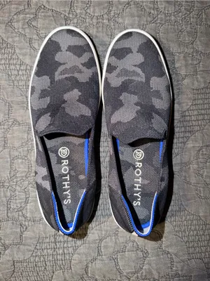 Rothy’s The Original Slip On Sneaker-Black Grey Camo Women’s Size-9.5 thumbnail 3