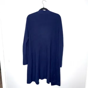 Eileen Fisher Cardigan Womens Medium Blue‎ Excellent Wool Blend Longline Duster thumbnail 4