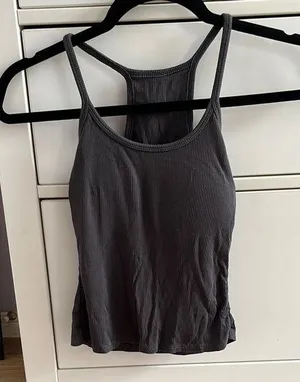 Padded Tank Top from Korea Gray Size XS thumbnail 1