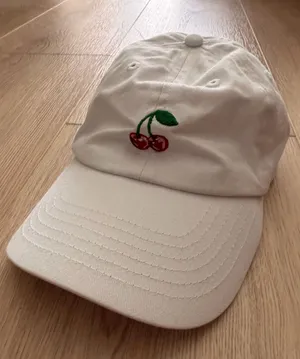 Princess Polly Cherry Embroidered Baseball Cap thumbnail 1