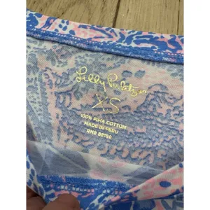 Lilly Pulitzer Size XS Preston A-Line Dress‎ Gator Geometric 100% Pima Cotton thumbnail 8