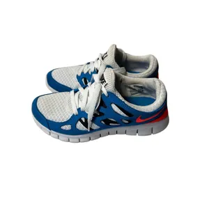 Nike Free Run 2 Women's‎ Athletic Shoes Blue White Red Running Training Sneakers thumbnail 3