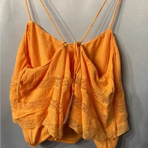 NWT Free People “Home Again” Cami size Large color Orange thumbnail 9