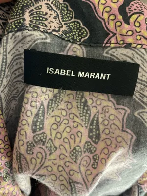 Isabel Marant Iggy Print Button Up Shirt Retro Print Womens Size S thumbnail 9