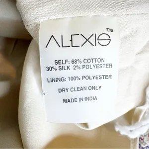 Alexis Vichy Silk Blend Fringe Mini Skirt Neutral Stripe Resort Vacation Size S thumbnail 11
