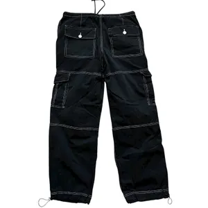 Garage Cargo Pant Black XS Contrast Stitching Skater Gorpcore Streetwear Utility thumbnail 3