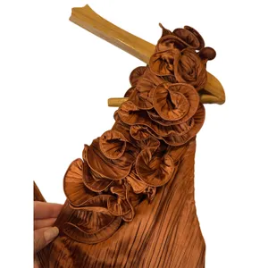 AMUR Aviva‎ Rosette One Shoulder Pleated Gown Copper Size 2 thumbnail 8