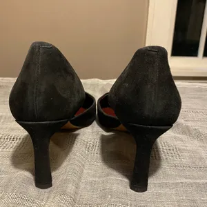 Franco Sarto black suede “Tana” heels size 8.5. D’Orsay style. Padded insole thumbnail 6