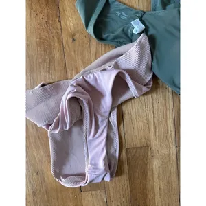 Aerie colorblock green pink bikini thumbnail 6