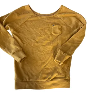 Mustard yellow women’s OBEY pullover sweatshirt small Y2k cute thumbnail 1