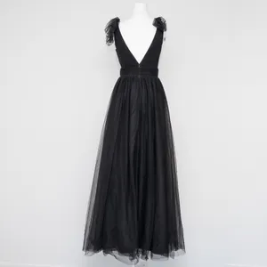 Betsy & Adam |‎ Gigi Long Ruffle Mesh Dress thumbnail 3