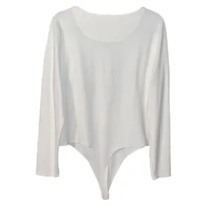 Banana Republic Scoop Back Thong Bodysuit-Light Cream Size XL thumbnail 2