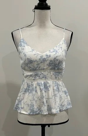 Mi Ami Peplum Tank Top thumbnail 1