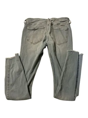 Hollister Low-Rise Jean Legging Distressed Raw Hem Light Wash Size 7R / W28 L28 thumbnail 2