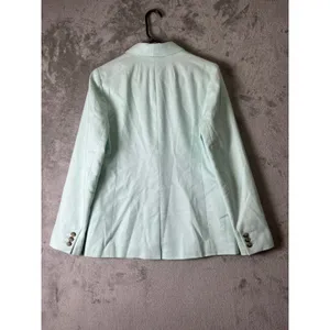 J.Crew Parke Blazer Mint Green Linen Blend Single Button Coastal Preppy Womens 4 thumbnail 3