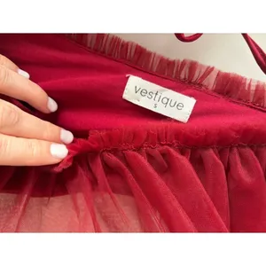 Vestique Spin Me Round Dress Size Small Balletcore Glam thumbnail 3