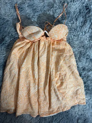 Peach Paisley Spaghetti thumbnail 1