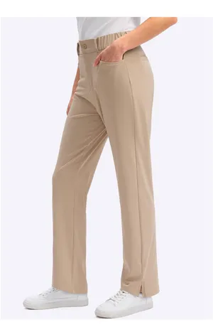 Women’s Khaki Golf Pants Tan Size L thumbnail 3