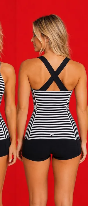Lululemon Black & White Yoga,Wk-Out Tank thumbnail 1